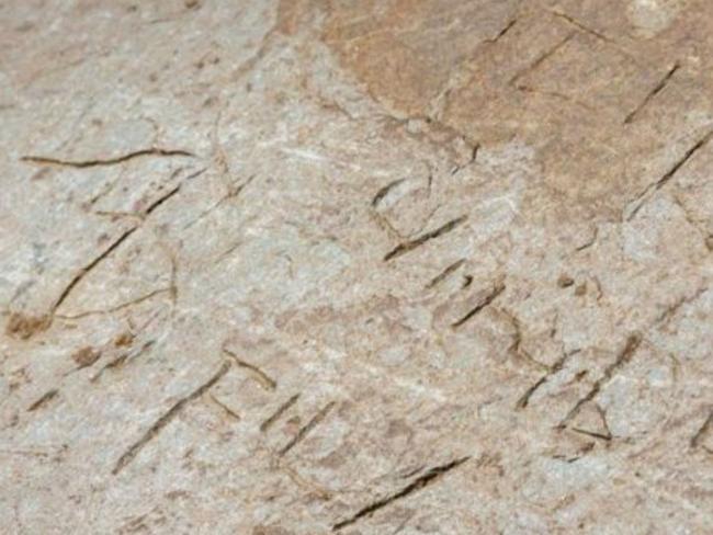 The mysterious inscription. Picture: English Heritage