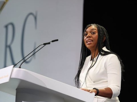 Kemi Badenoch also referred to the comeback of US President Donald Trump, hoping Britain’s Tory Party could do the same. Picture: Getty Images