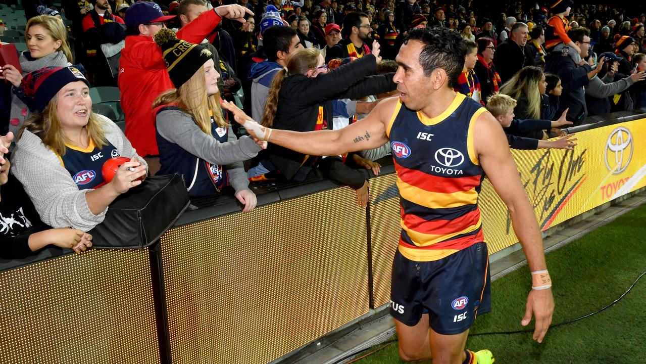 Eddie Betts of the Crows. AAP Image/Sam Wundke