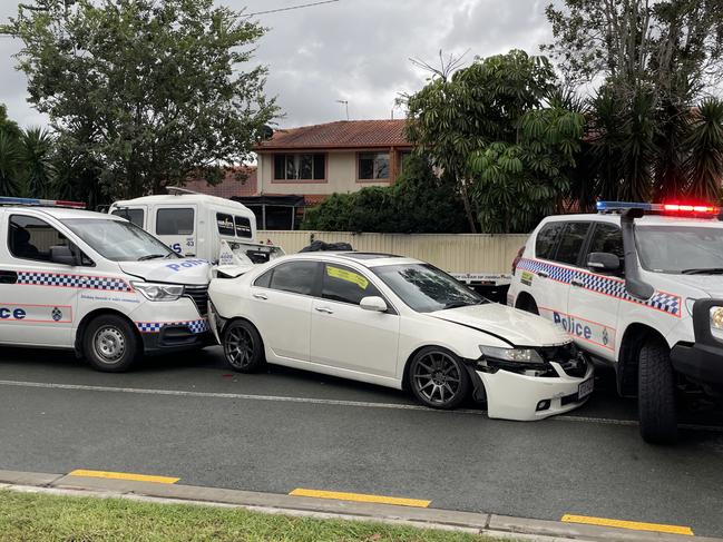 Scene of a police incident at Coomera's Yaun St on Sunday, April 21, 2024. Picture: Kathleen Skene