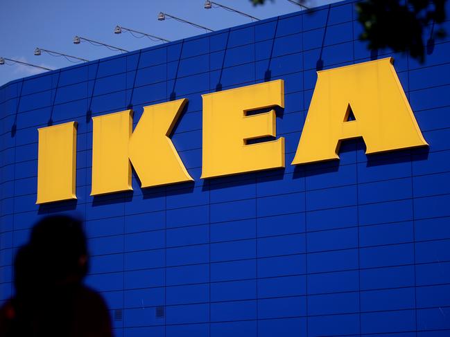 LONDON, UNITED KINGDOM - JUNE 01: A general view as people queue outside of Ikea Greenwich on June 01, 2020 in London, United Kingdom. The furniture and housewares chain reopened its stores across England and Northern Ireland subject to several restrictions, keeping its restaurants closed and asking customers to shop alone. (Photo by Alex Pantling/Getty Images)