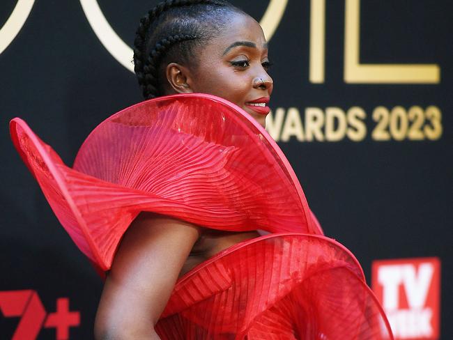 SYDNEY, AUSTRALIA - JULY 30: Suzan Mutesi attends the 63rd TV WEEK Logie Awards at The Star, Sydney on July 30, 2023 in Sydney, Australia. (Photo by Wendell Teodoro/Getty Images)