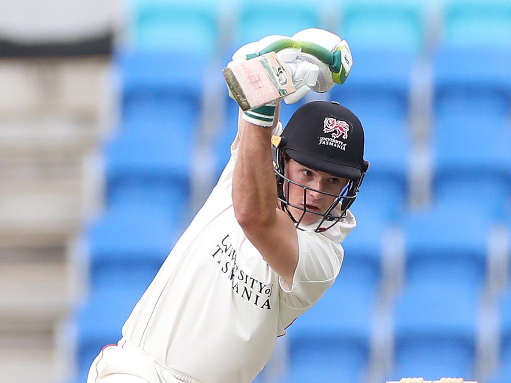 Tim Ward batting in Hobart district cricket. Picture: Nikki Davis-Jones