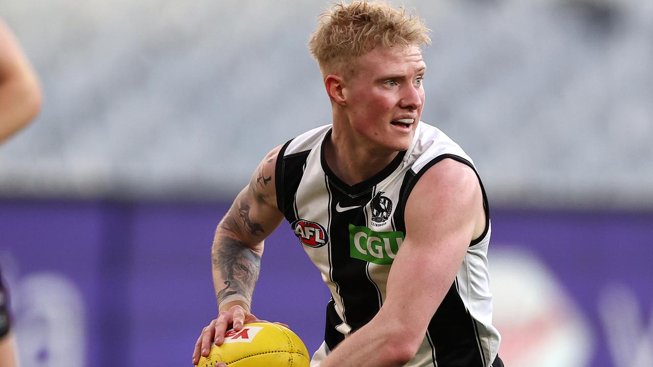 Collingwood has tied down John Noble, Tom Wilson and Jack Madgen for 2022. Picture: Michael Klein