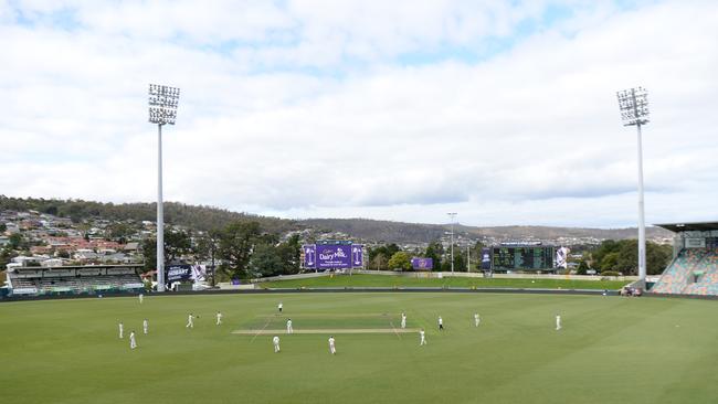 A general view during day three of the Sheffield Shield match between Tasmania and New South Wales at Blundstone Arena on March 08, 2020 in Hobart, Australia. (Photo by Steve Bell/Getty Images)