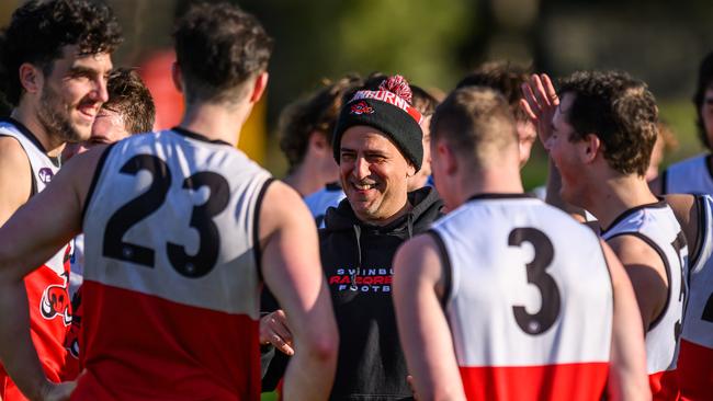 VAFA Division 3 Mens - Swinburne University v Canterbury held at St James Park HAWTHORN, on 17/8/2024 (Credit Image: Dennis Timm)