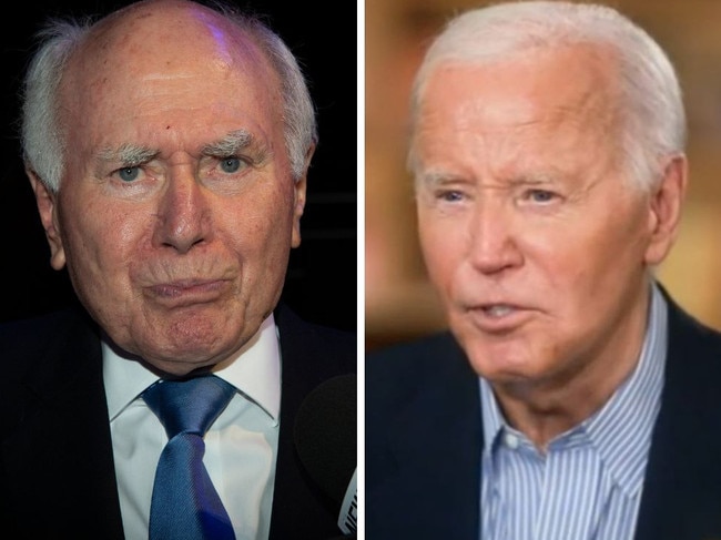 Former prime minister John Howard said Australia's political system would not have allowed Joe Biden to make a run for the presidency at 81 years of age.