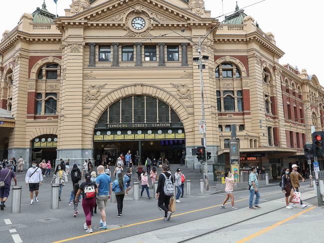 Melbourne’s CBD has been the hardest hit local government area in Australia. Picture: NCA NewsWire / Ian Currie