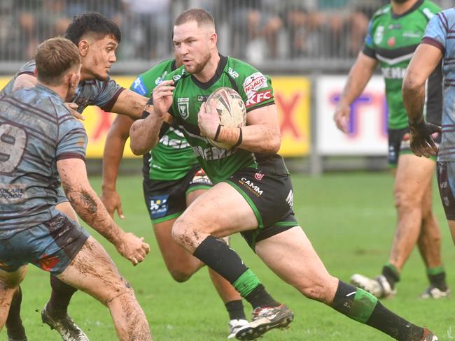 Townsville Blackhawks against Central Coast Capras at Jack Manski Oval. Blackhawks Joshua Stuckey. Picture: Evan Morgan