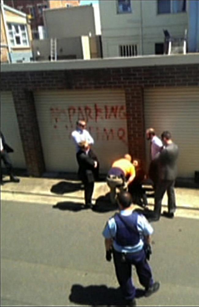 Police arrest a teen in Bankstown over an alleged plot to behead a member of the public. Picture: Seven News