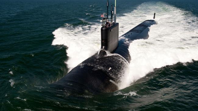 Virginia-class attack submarine USS California.