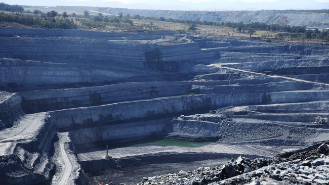 Bloomfield's Rix's Creek Mine. High school student Joanne tran is shown around an open cut coal mine in the Singleton area. Rix's Creek South Mine. Picture Rohan Kelly