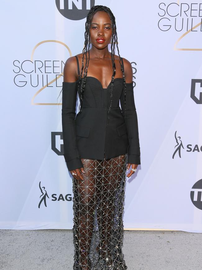 Lupita Nyong'o arrives for the 25th Annual SAG Awards. Picture: AFP