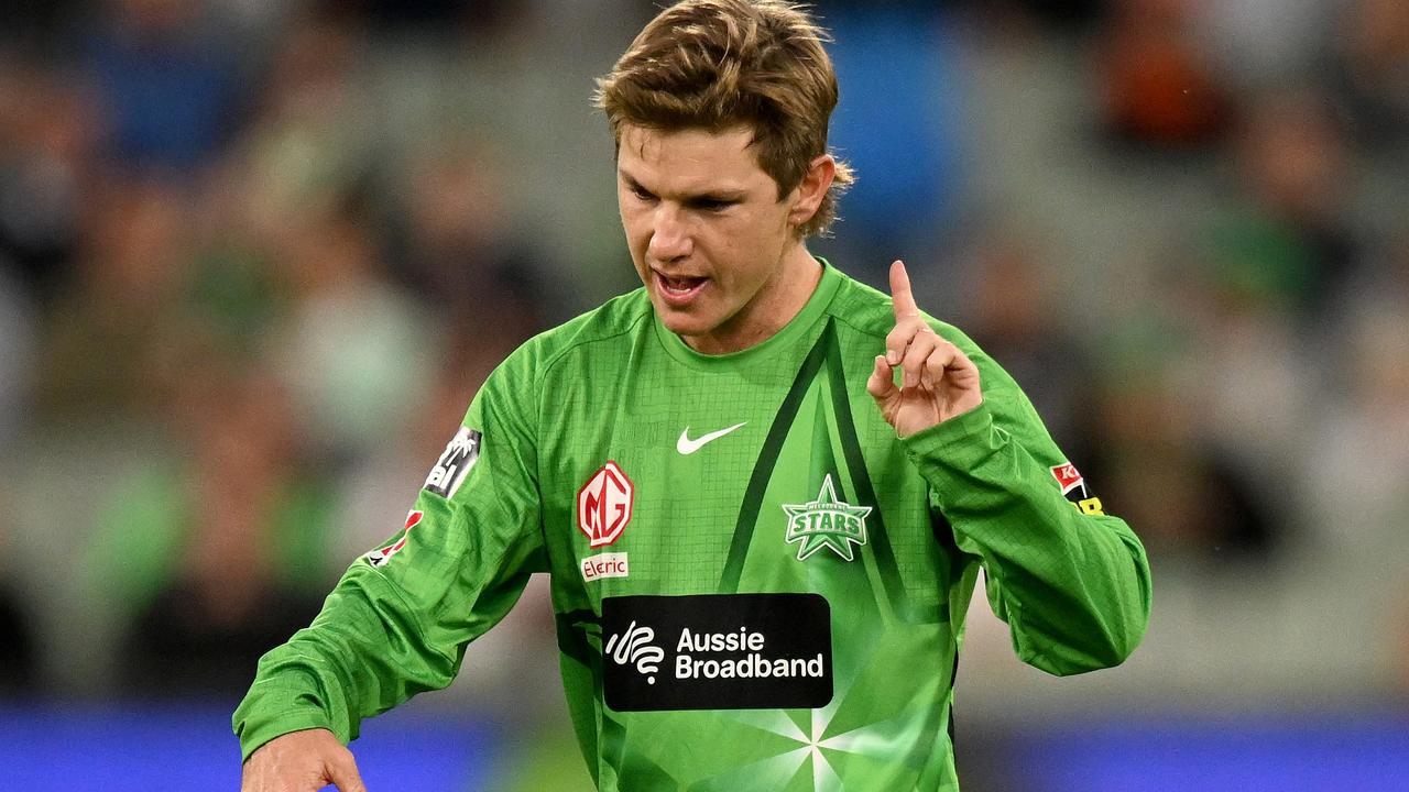 Adam Zampa reacts after attempting his mankad dismissal (Photo by Morgan Hancock/Getty Images)