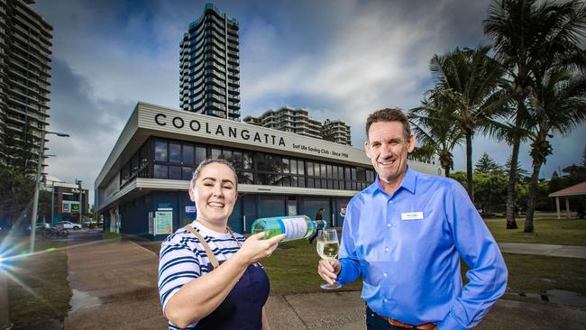 Coolangatta Surf Club general manager Steve Edgar and operations manager Stacey Hammond. Picture: Nigel Hallett.