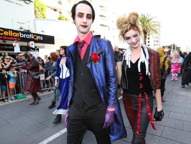 JOKER  HARLEY QUINN - Anna McGuire and Kane Routledge. Pic Mike Batterham