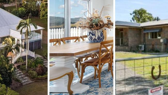 These Gympie region homes are some of the most expensive to go under the hammer in the last six months. Pictures: Supplied.