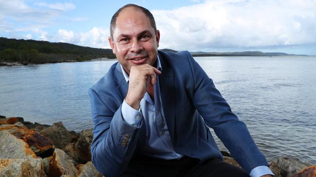 Quandamooka Yoolooburrabee Aboriginal Corporation CEO Cameron Costello. Picture: Liam Kidston