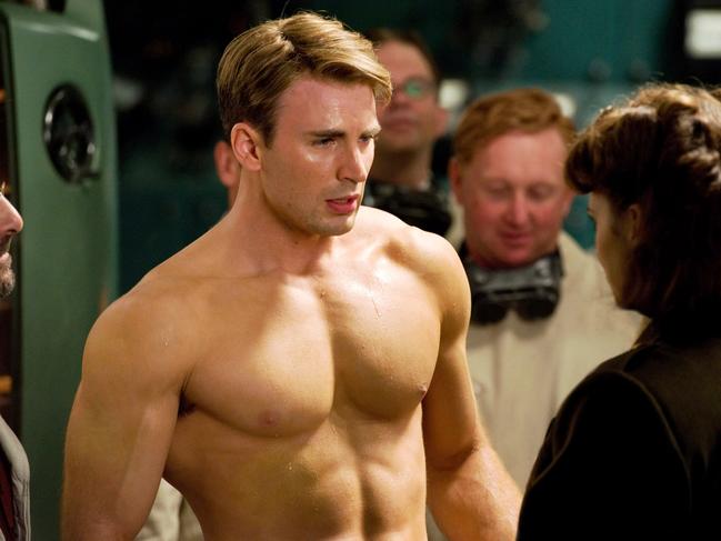 Actor Chris Evans in a scene from 2011 film Captain America. Picture: Paramount