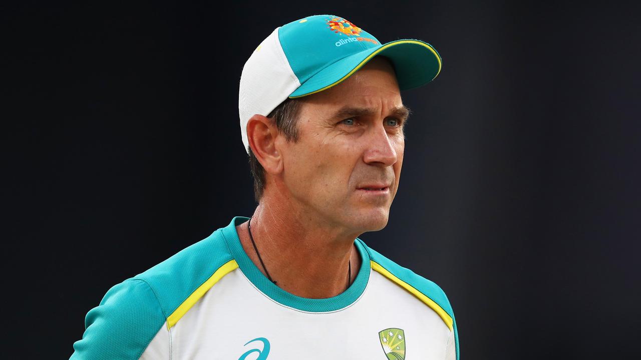Justin Langer is keeping things in perspective. (Photo by Matthew Lewis-ICC/ICC via Getty Images)
