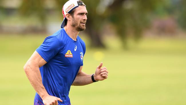 Dogs captain Easton Wood could return from injury against Hawthorn. Picture: Getty Images