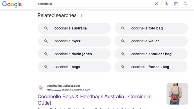 Many of the dodgy online stores appear highly in Google search results for brand names.