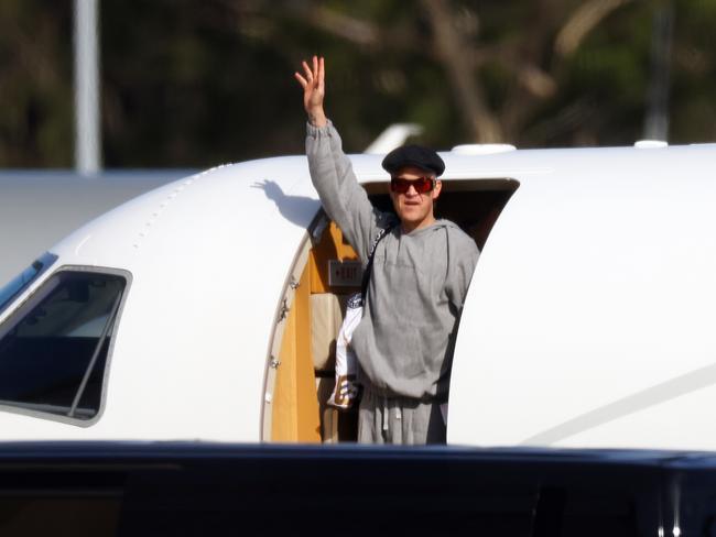 Robbie Williams has jetted in to Sydney. Picture:Matrix