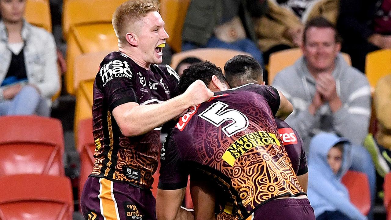 NRL 2020: Brisbane Broncos vs Cronulla Sharks, Kotoni Staggs, Shake a leg  dance, video, highlights, scores, Round 12