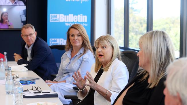 Deputy Mayor Donna Gates speaking at the roundtable. Picture: Richard Gosling. Picture: Richard Gosling