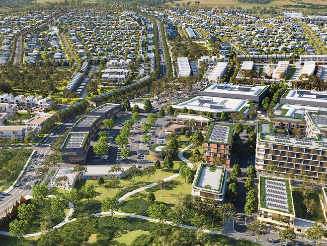 Menangle Park masterplan artist impression. Picture: Dahua Group