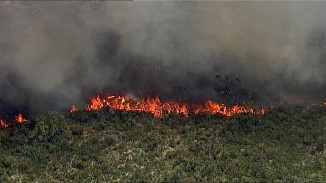 Aerial photos of the Kangaroo Island bushfires. Picture: 7NEWS Adelaide