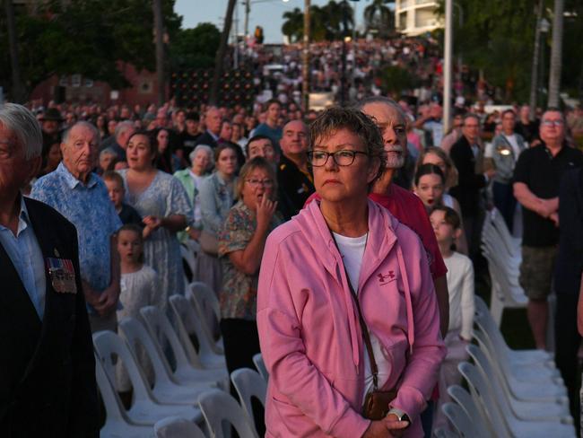 Anzac Day 2025. Dawn service Anzac Park Townsville. Picture: Evan Morgan