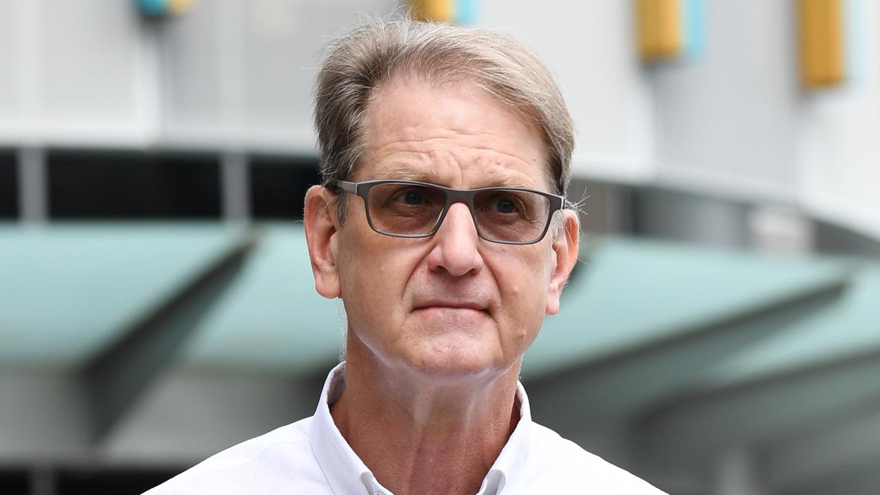 Keith Benjamin Greenland leaves the Magistrates Court in Brisbane at a previous appearance. (AAP Image/Dan Peled) NO ARCHIVING