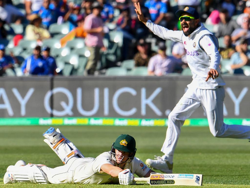 Runs were a real struggle for Smith in Adelaide.