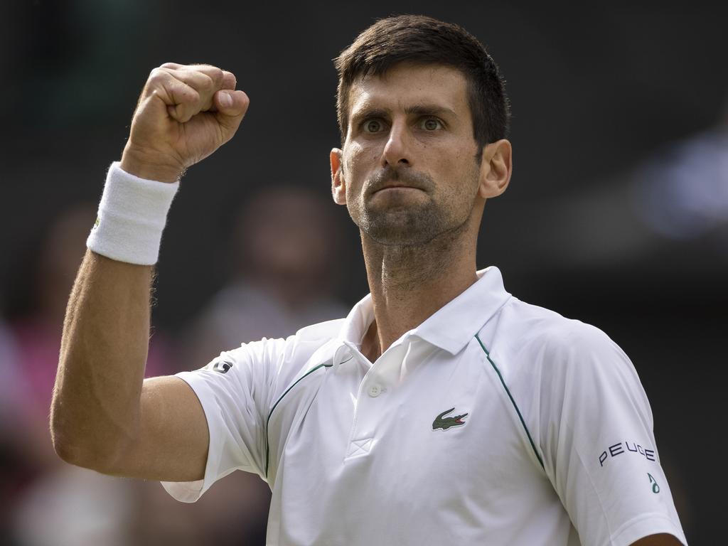 Novak Djokovic during last year’s Wimbledon final, in which he again became All England Club champion. He will be unable to defend 2000 ranking points this year. Picture: AELTC/Simon Bruty - Pool/Getty Images