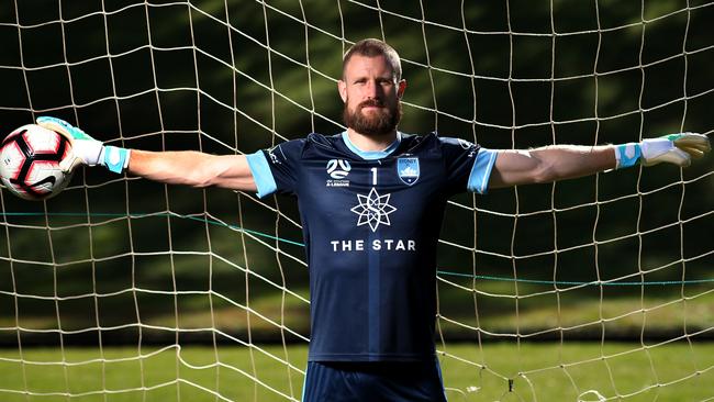 Sydney FC goalkeeper Andrew Redmayne has been in tremendous form. Picture. Phil Hillyard