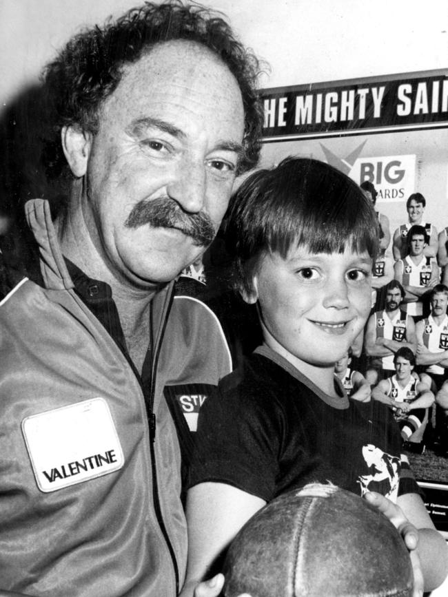 Flashback, 1983: St Kilda coach Tony Jewell and his son Nick, 5.