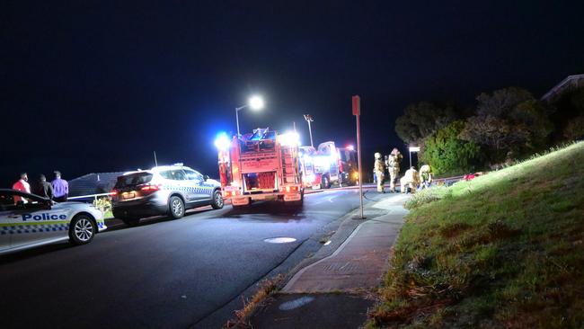 House fire on Lennox Ave, Lutana. Picture: Kenji Sato