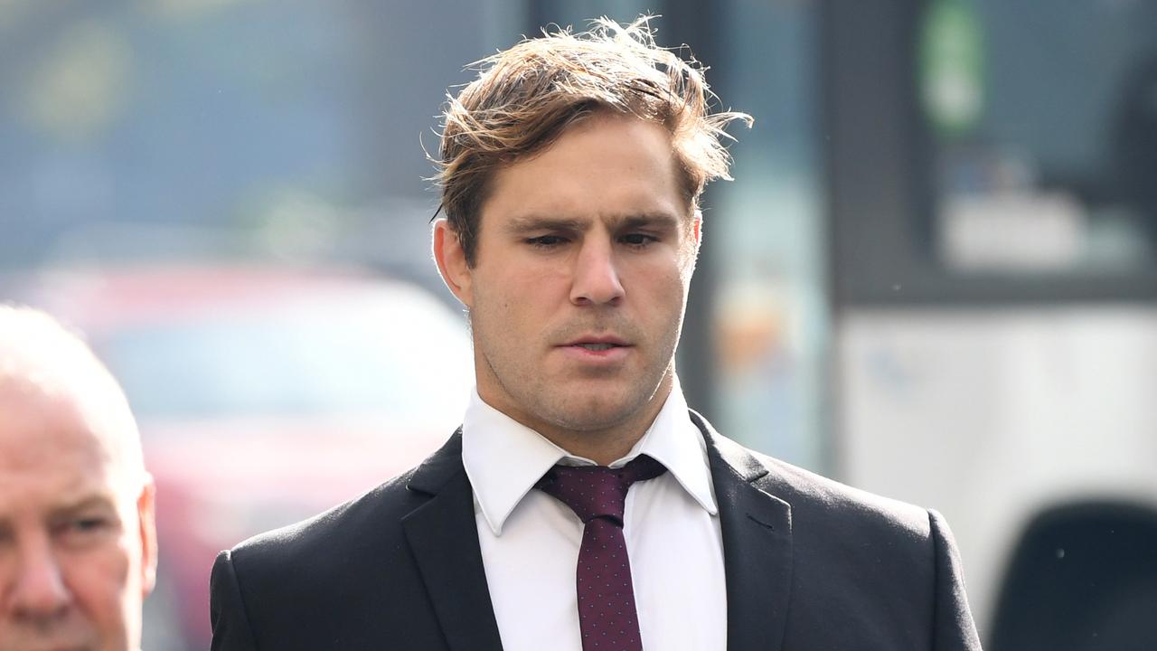 NRL star Jack de Belin is on trial for an alleged rape in 2018. Picture: NCA NewsWire / Jeremy Piper