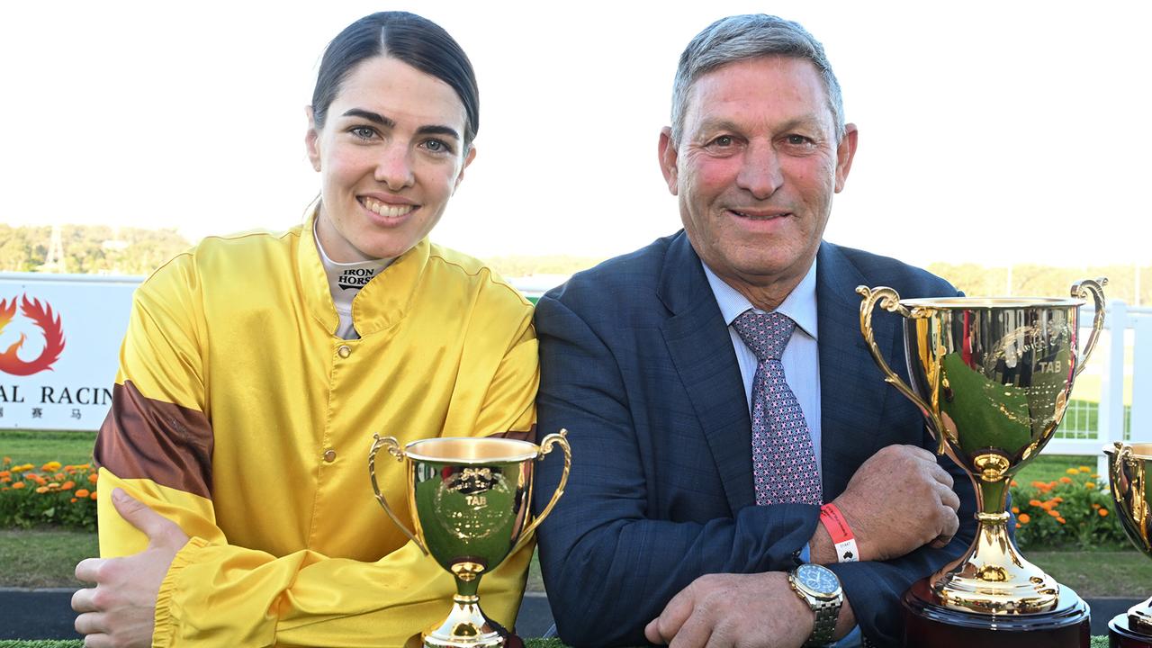 Angela Jones and Tony Sears after Red Wave's Ipswich Cup heroics Picture: Grant Peters