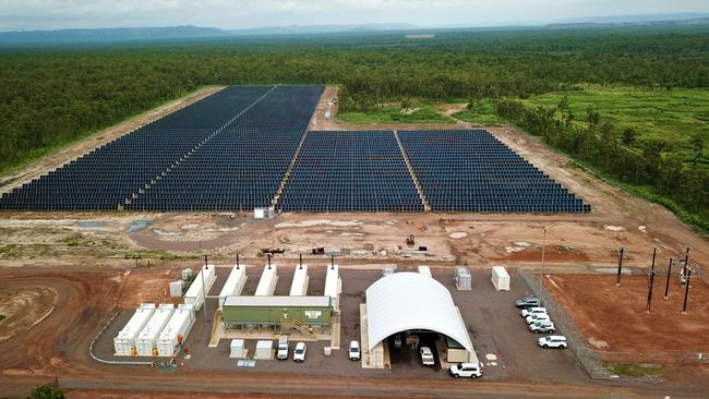 The new Jabiru Power Station is set to be switched on, and will feature a hybrid solar-battery/diesel operation. Picture: NT government