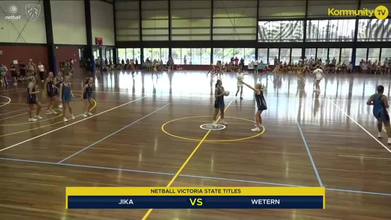 Replay: Jika v Western (15&U)—2025 Netball Victoria State Titles Day 2