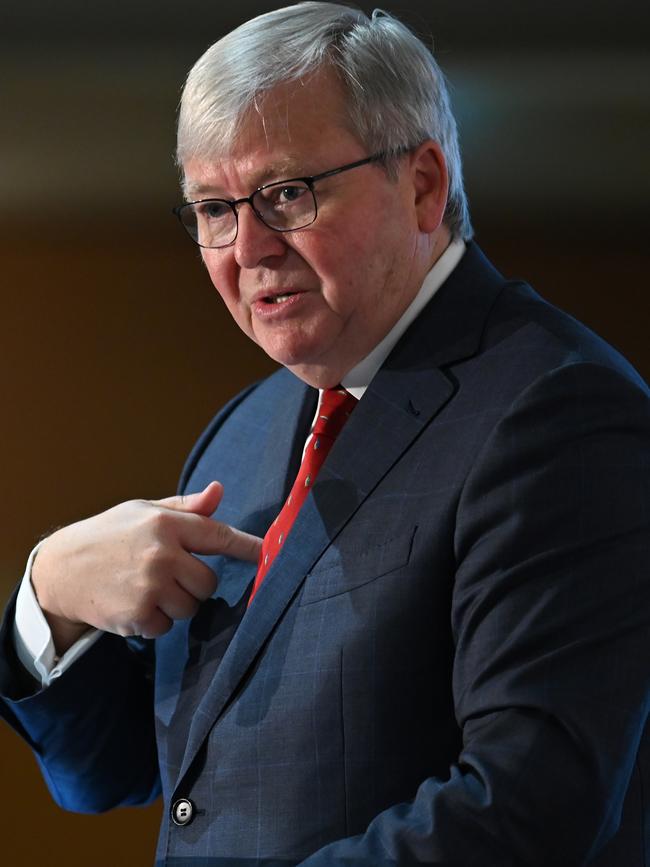 Former prime minister Kevin Rudd. Picture: AAP