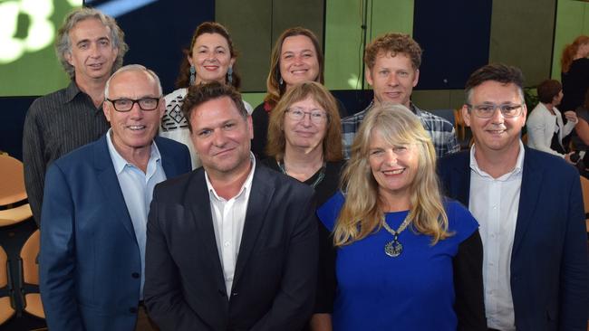 Current Byron Shire councillors, including outgoing mayor Simon Richardson (front, second from left).