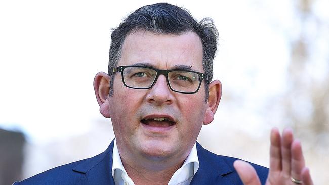 Premier Daniel Andrews announced new restrictions for regional Victoria. Picture: Ian Currie