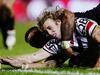 AUCKLAND, NEW ZEALAND - JUNE 13: Brendan Elliot of the Roosters scores a try during the round 14 NRL match between the New Zealand Warriors and the Sydney Roosters at Mt Smart Stadium on June 13, 2015 in Auckland, New Zealand. (Photo by Anthony Au-Yeung/Getty Images)