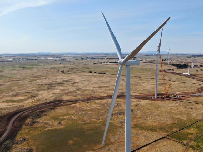 Tilt Renewables' Dundonnell wind farm under construction. Picture: SUPPLIED