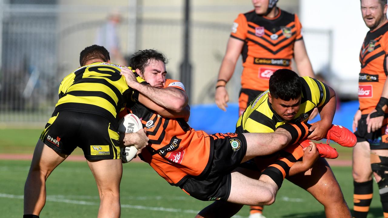 Townsville A grade Rugby League game between Centrals and Herbert River Crushers at Townsville Sports Reserve. Crushers Brendan Spina. Picture: Evan Morgan