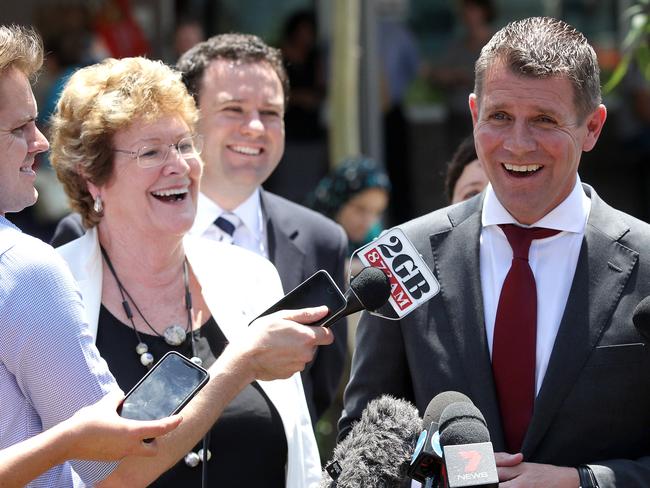 A light moment during a hospital press conference. Picture: Justin Sanson