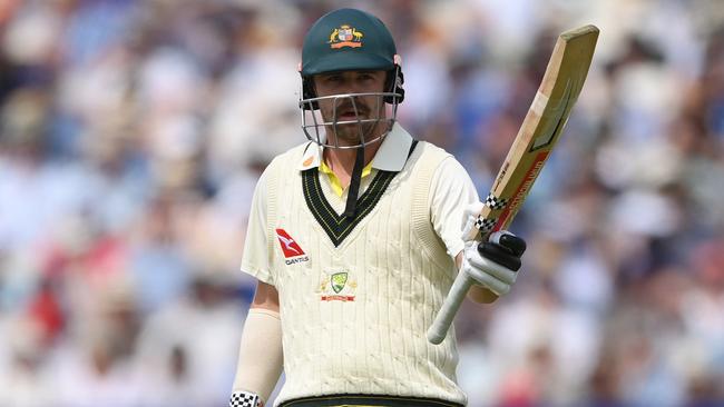 Travis Head’s 50 helped turn the tide for the Aussies. (Photo by Stu Forster/Getty Images)